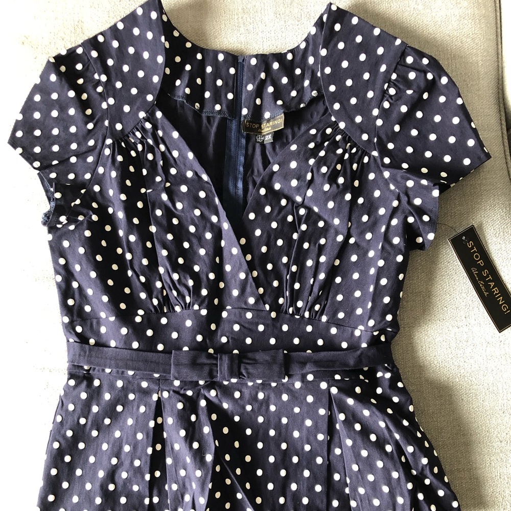ModCloth First Stop, Style! Peplum Dress - Picture 3 of 11